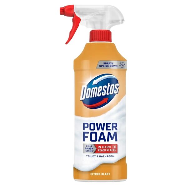 WC es furdoszoba tisztito hab 435 ml Domestos Power Foam Citrus Blast i528133