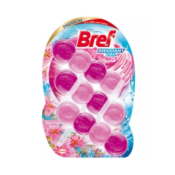 WC illatosito gel 3 x 42 g Brillant Blokk Bref Spring Rain i534658