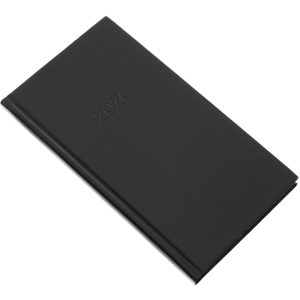 Zsebnaptár álló Standard, fehér lapokkal fekete Realsystem 2026.