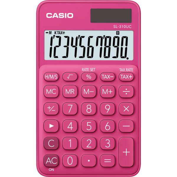 Zsebszamologep 10 digit Casio SL 310 rozsaszin i204094