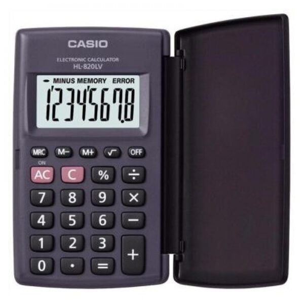 Zsebszamologep 8 digit gyokvonas CASIO HL 820 LV BK i10431