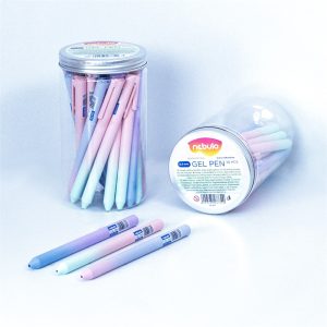 Zseléstoll, 0,5mm vegyes test szín, gradiens minták 30db/doboz Nebuló írásszín kék