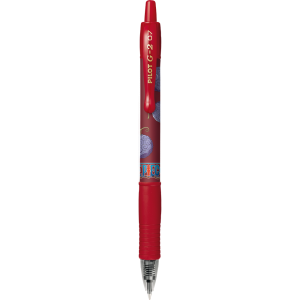 Zseléstoll 0,7mm, nyomógombos Pilot G-2 One Piece, írásszín piros