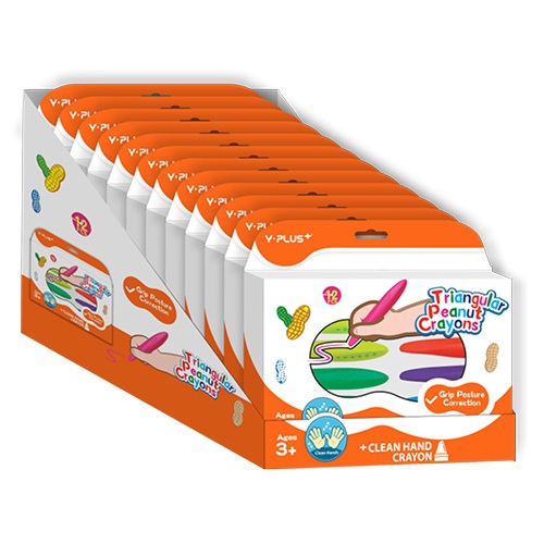 Zsírkréta Y-Plus+ Peanut háromszög alakú 12 db-os klt. 2 Zsírkréta Y-Plus+ Peanut háromszög alakú 12 db-os klt. - Image 2