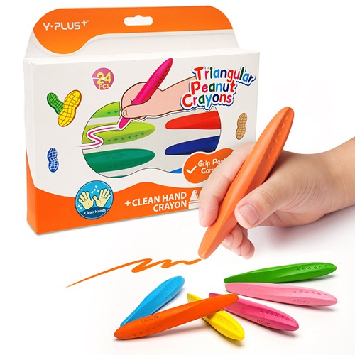 Zsírkréta Y-Plus+ Peanut háromszög alakú 24 db-os klt. 1 Zsírkréta Y-Plus+ Peanut háromszög alakú 24 db-os klt.