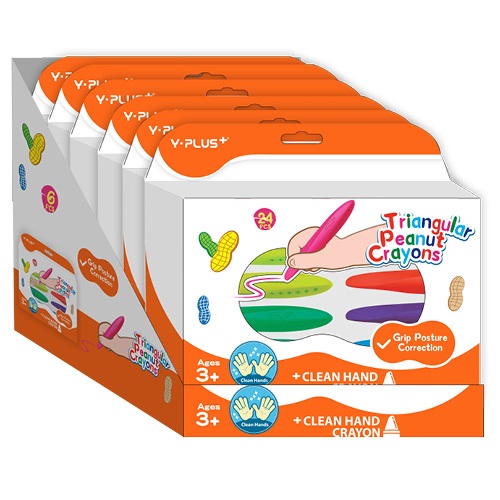 Zsírkréta Y-Plus+ Peanut háromszög alakú 24 db-os klt. 2 Zsírkréta Y-Plus+ Peanut háromszög alakú 24 db-os klt. - Image 2