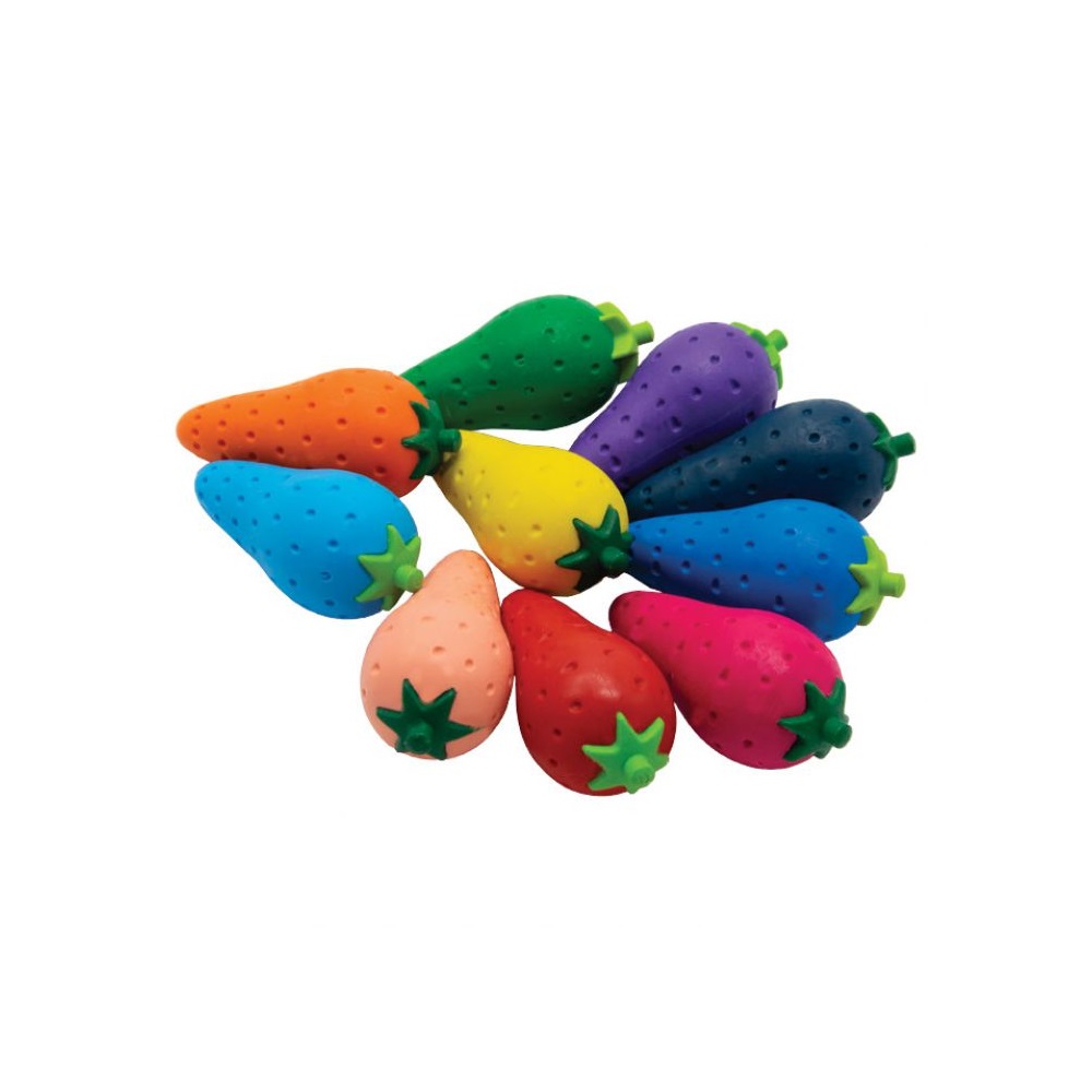 Zsírkréta készlet, eper alakú Connect, 12 klf. szín 1 Zsírkréta készlet, eper alakú Connect, 12 klf. szín