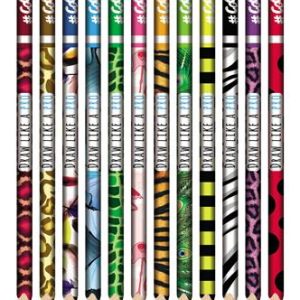 Színes ceruza készlet, háromszögletű, COOL BY VICTORIA "Wildlife", 12 különböző szín